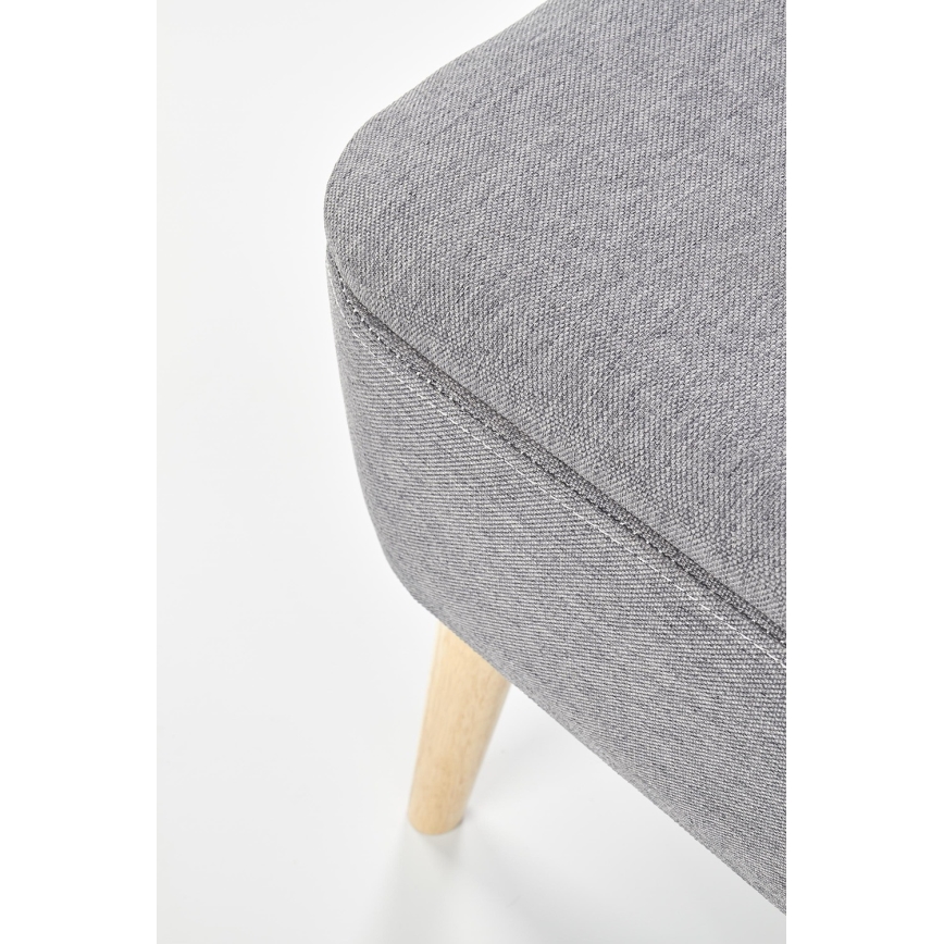 SET 2x Sitzhocker PULA 48x43 cm grau/beige