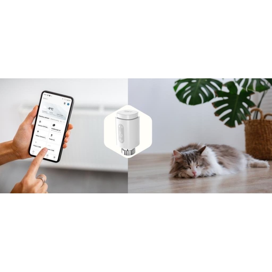 SET 2x Smart-Thermostatkopf + Smart-Gateway GW1 Wi-Fi Zigbee