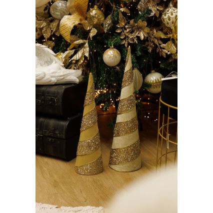SET 2x Weihnachtsdekoration 40/50 cm Baum