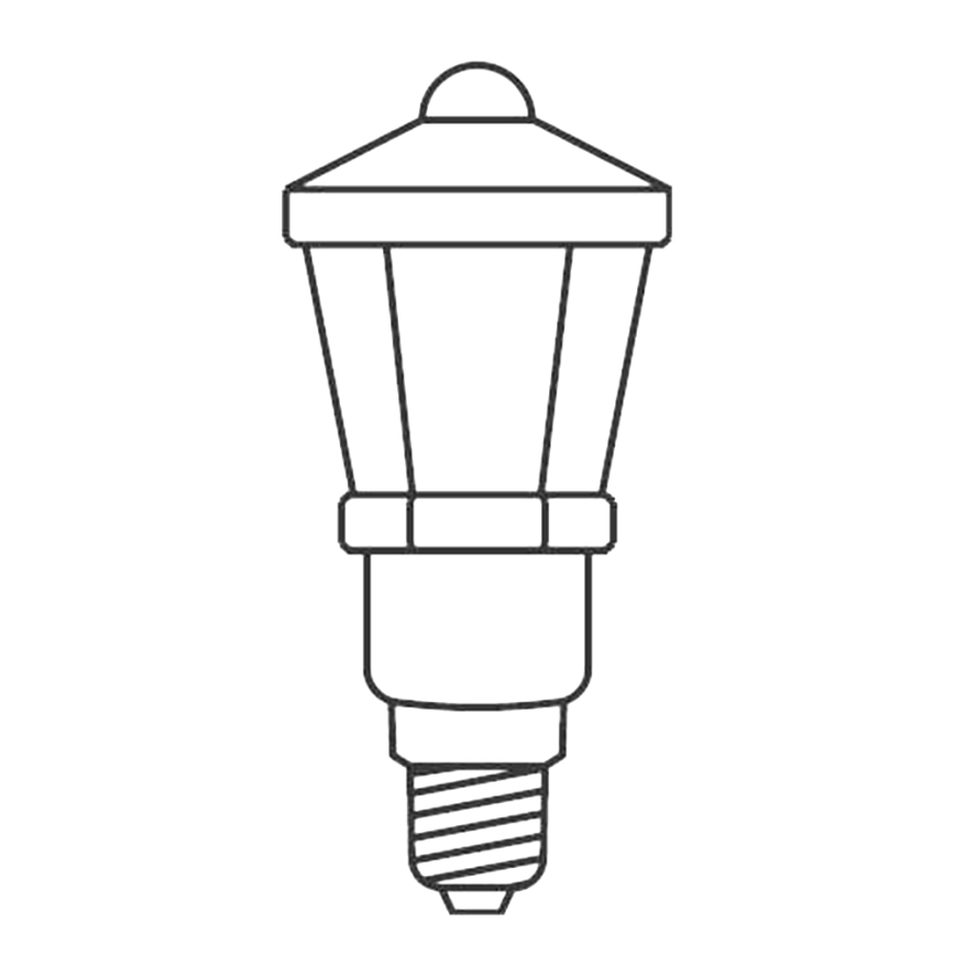 SET 3 x Ersatzglühbirne LANTERN E10/20V/0,1A farbig, hergestellt in Europa