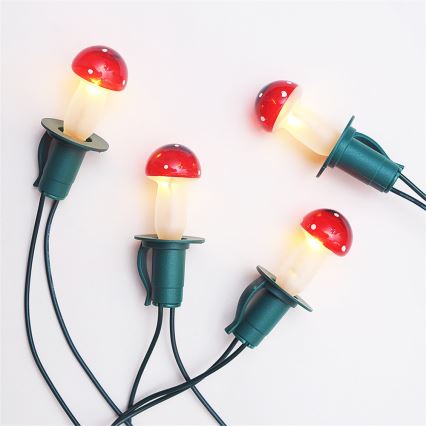 SET 3 x Ersatzglühbirne MUSHROOM E10/20V/0,1A rot, hergestellt in Europa