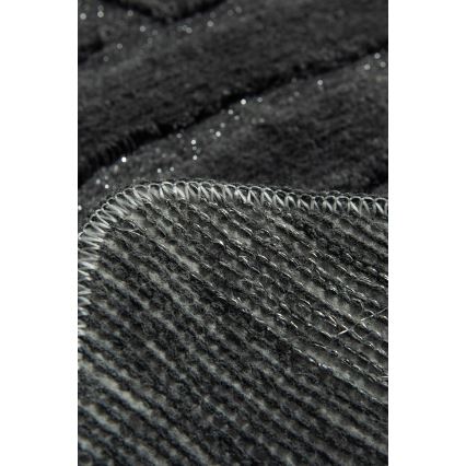 SET 3x Badezimmermatte ALYA 60/60/100 cm anthrazit