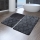 SET 3x Badezimmermatte INFINITY 60/60/100 cm anthrazit