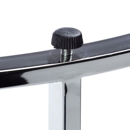 SET 3x Couchtisch VANE glänzendes Chrom/schwarz