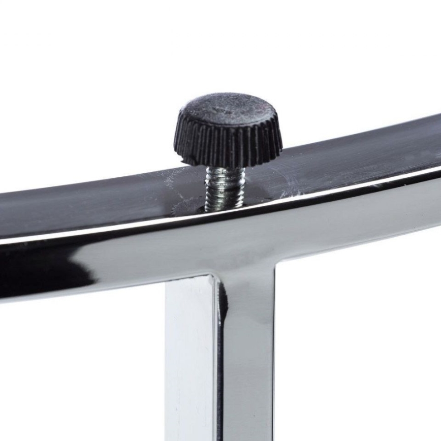 SET 3x Couchtisch VANE glänzendes Chrom/schwarz