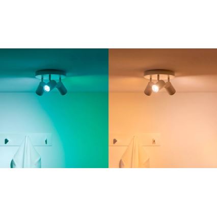 SET 3x Dimmbare LED-RGBW-Lampe PAR16 GU10/4,7W/230V 2200-6500K Wi-Fi - WiZ