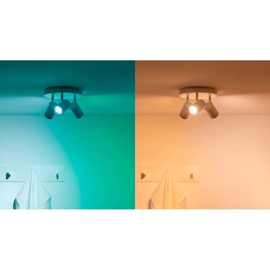 SET 3x Dimmbare LED-RGBW-Lampe PAR16 GU10/4,7W/230V 2200-6500K Wi-Fi - WiZ