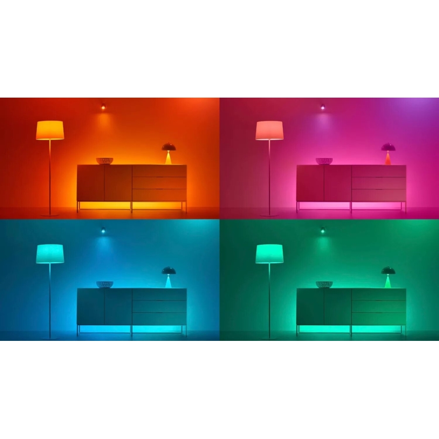 SET 3x Dimmbare LED-RGBW-Lampe PAR16 GU10/4,7W/230V 2200-6500K Wi-Fi - WiZ