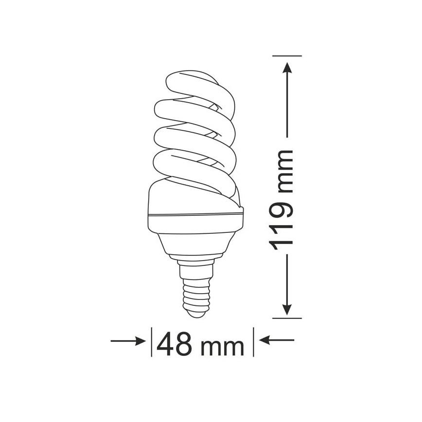 SET 3x Energiesparlampe E14/15W/230V
