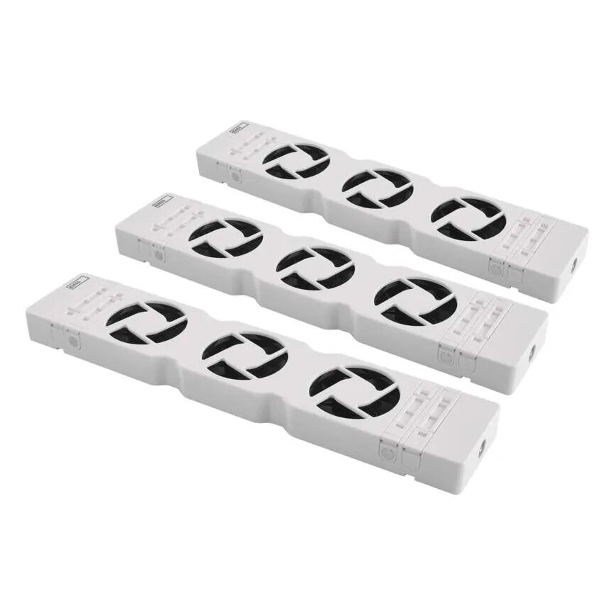 SET 3x Heizkörperlüfter 5/230V weiß