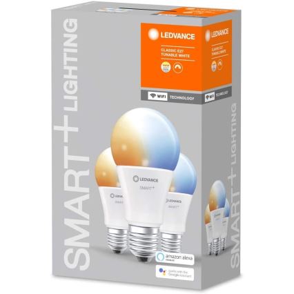 SET 3x LED-Dimmbirne SMART+ E27/9,5W/230V 2700K-6500K - LEDvance