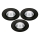 SET 3x LED-Einbauleuchte für Badezimmer LED/5,5W/230V 2700K IP65 schwarz