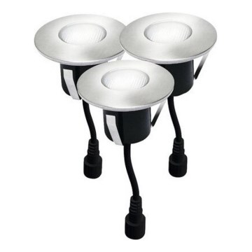 SET 3x LED-Einbauleuchte für den Außenbereich EASY CONNECT LED/1,2W/230V 3000K IP67