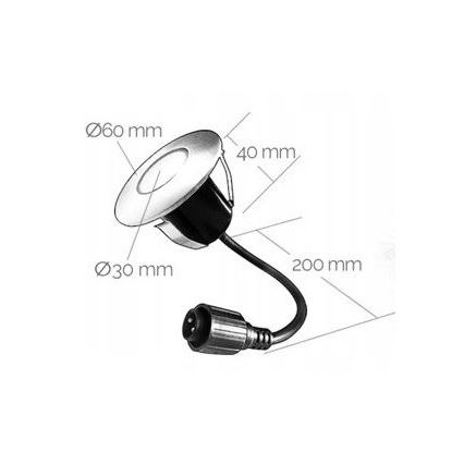 SET 3x LED-Einbauleuchte für den Außenbereich EASY CONNECT LED/1,2W/230V 3000K IP67