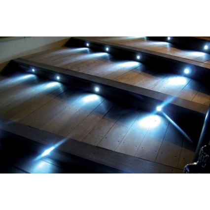 SET 3x LED-Einbauleuchte für den Außenbereich EASY CONNECT LED/1,2W/230V blau IP67