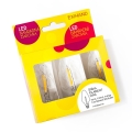 SET 3x LED-Ersatzglühlampe CONE E10/20V/0,1A klar, Made in the EU