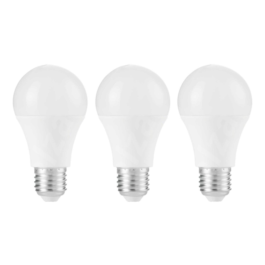 SET 3x LED-Glühbirne A67 E27/13W/230V 4000K - Attralux