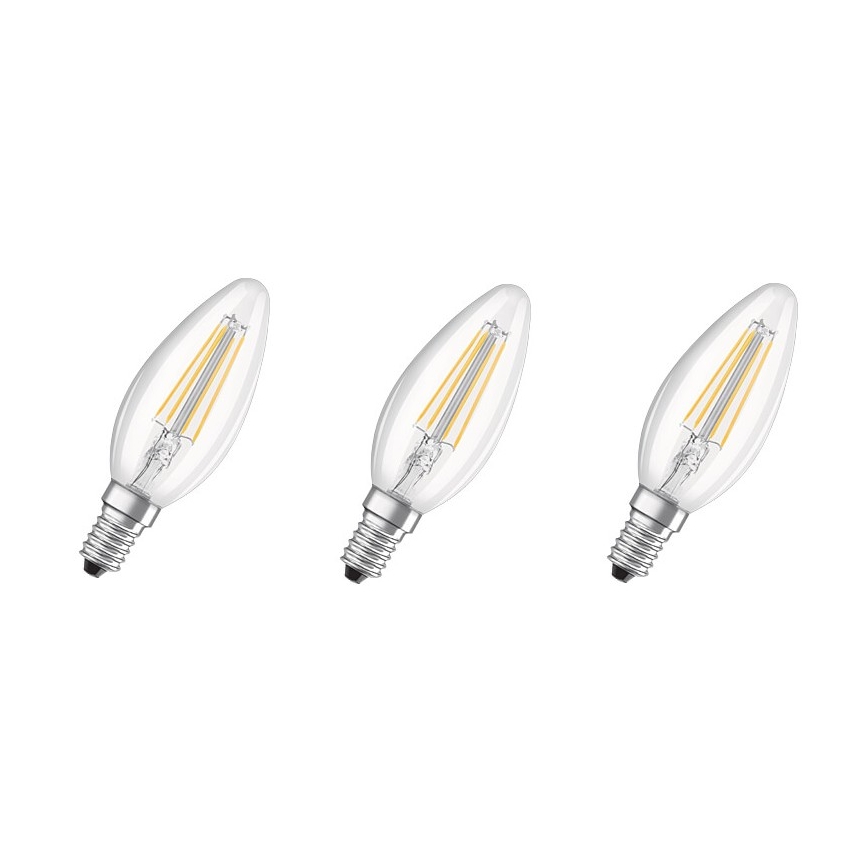 SET 3x LED Glühbirne BASE B40 E14/4W/230V 4000K – Osram
