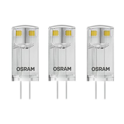 SET 3x LED Glühbirne G4/0,9W/12V 2700K - Osram