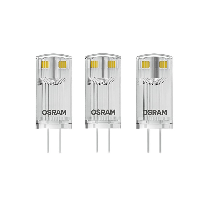 SET 3x LED Glühbirne G4/0,9W/12V 2700K - Osram