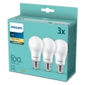 SET 3x LED Glühbirne Philips A67 E27/14W/230V 2700K