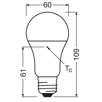 SET 3x LED-Glühlampe A60 E27/10W/230V 2700K