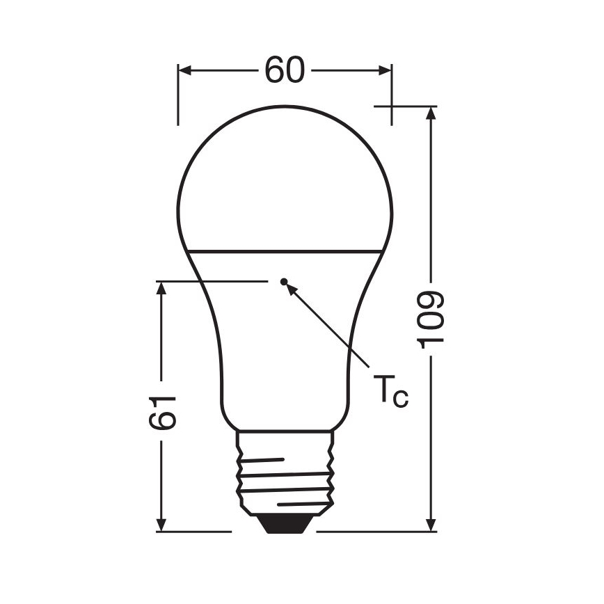 SET 3x LED-Glühlampe A60 E27/10W/230V 2700K