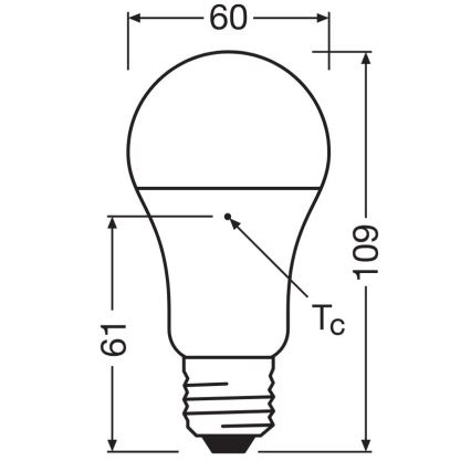 SET 3x LED-Glühlampe A60 E27/10W/230V 4000K