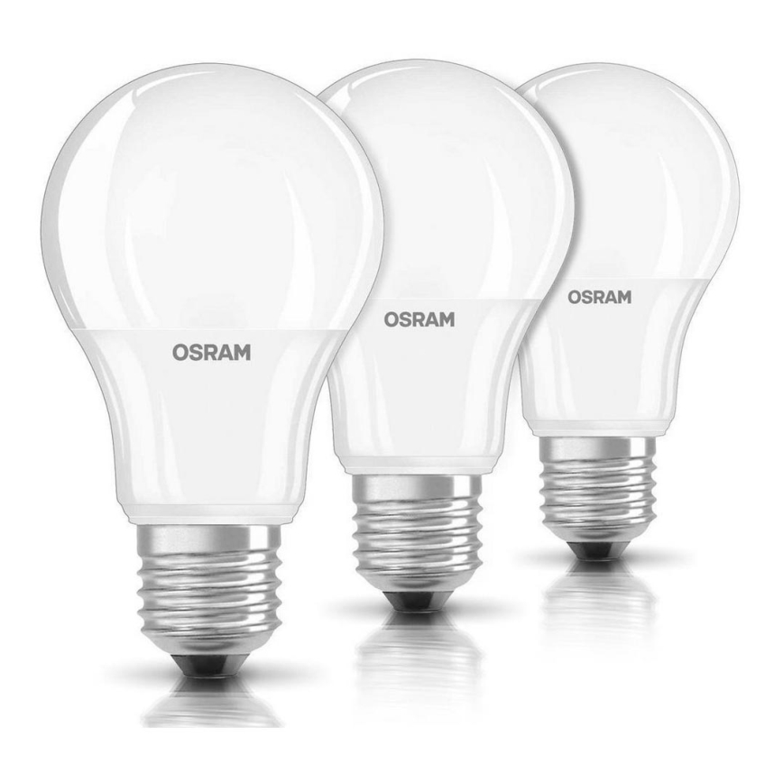 SET 3x LED-Glühlampe E27/8,5W/230V 2700K - Osram