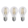 SET 3x LED-Glühlampe FILAMENT A60 E27/3,8W/230V 2700K Energieklasse A