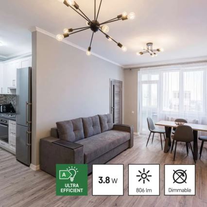 SET 3x LED-Glühlampe FILAMENT A60 E27/3,8W/230V 2700K Energieklasse A