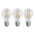 SET 3x LED-Glühlampe FILAMENT A60 E27/3,8W/230V 4000K Energieklasse A