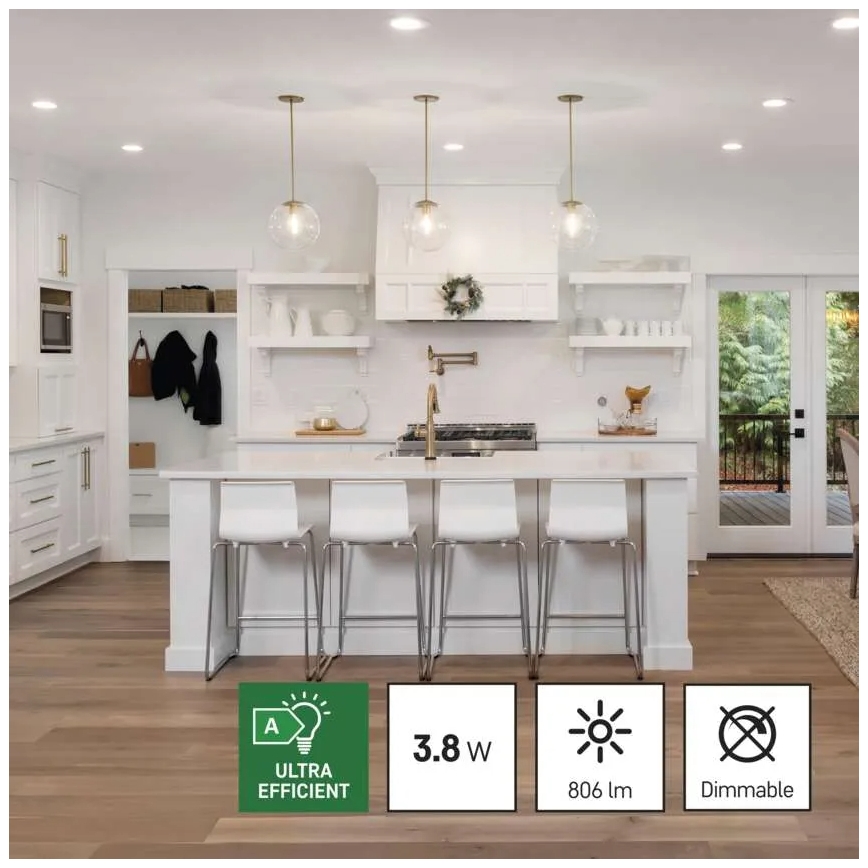 SET 3x LED-Glühlampe FILAMENT A60 E27/3,8W/230V 4000K Energieklasse A