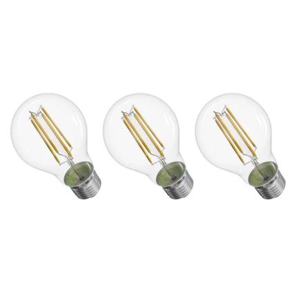 SET 3x LED-Glühlampe FILAMENT A60 E27/3,8W/230V 4000K Energieklasse A