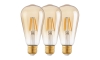 SET 3x LED-Glühlampe VINTAGE ST64 E27/4W/230V 2200K - Eglo 12851