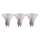 SET 3x LED-Lampe GU10/4,5W/230V 4000K