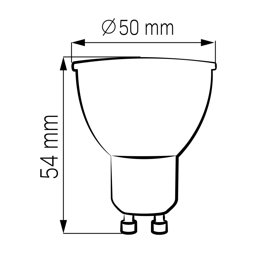 SET 3x LED-Lampe GU10/4,5W/230V 4000K