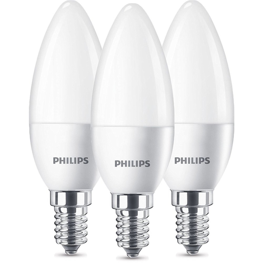 Set 3x LED-Lampe Philips E14/5,5W/230V 2700K