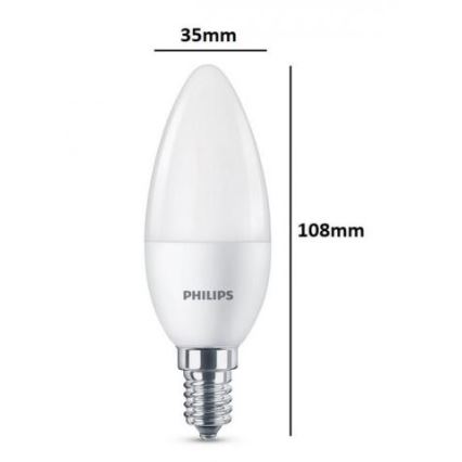 Set 3x LED-Lampe Philips E14/5,5W/230V 2700K