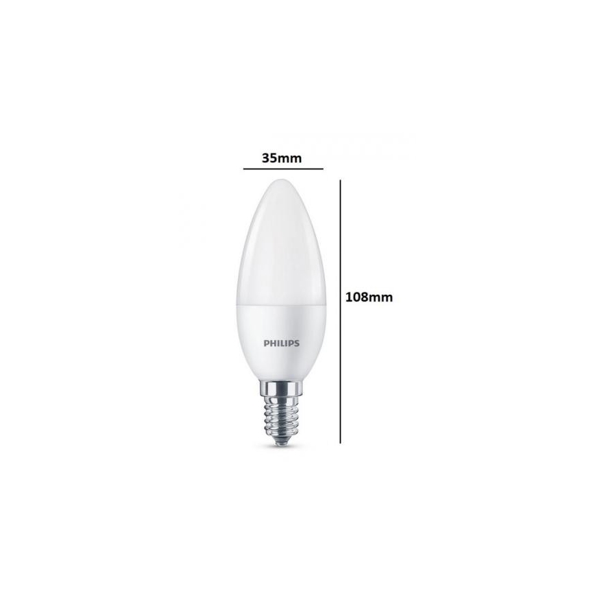 Set 3x LED-Lampe Philips E14/5,5W/230V 2700K