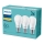 Set 3x LED-Lampe Philips E27/9W/230V 2700K