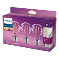 SET 3x LED-Lampe VINTAGE Philips A60 E27/7W/230V 2700K