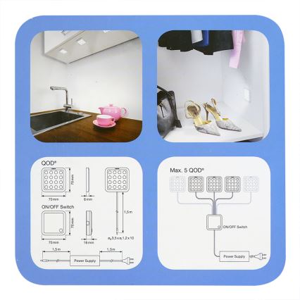 Osram - LED Unterschrankleuchte - Küche QOD LED/3,5W/230V 3000K