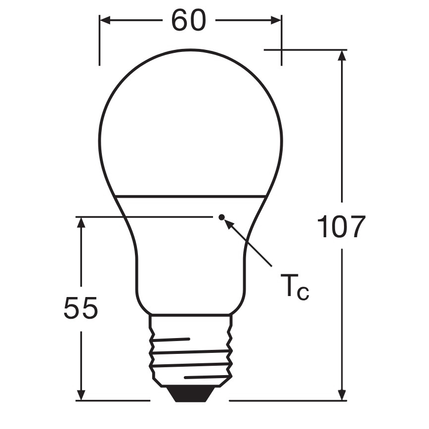 SET 3x LED-Leuchtmittel A60 E27/10W/230V 3000K - Osram
