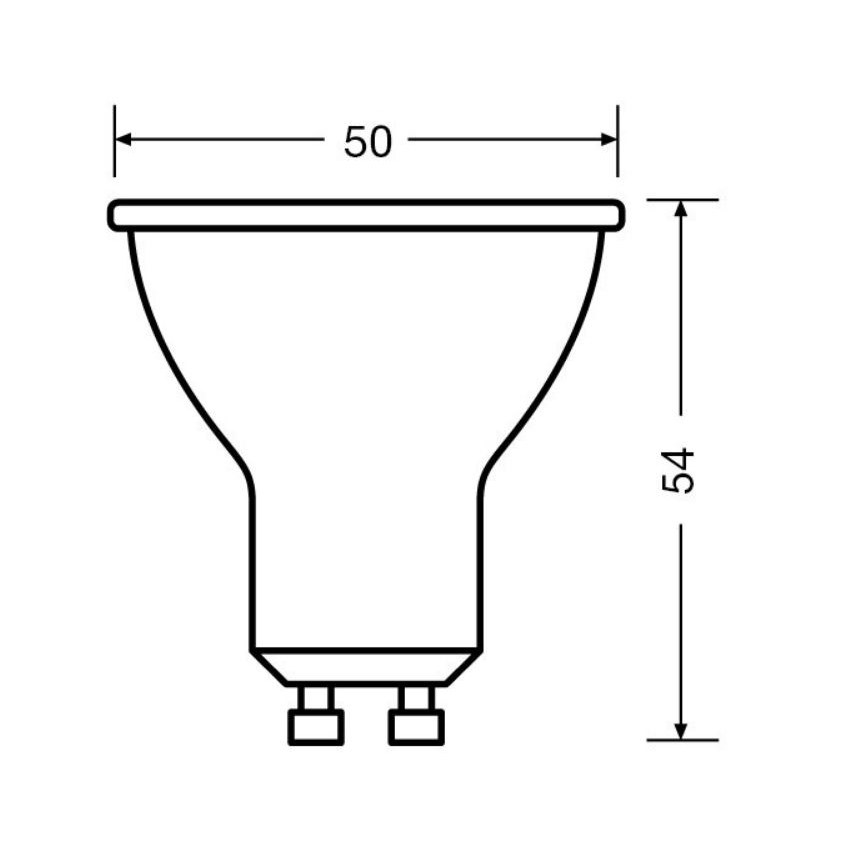 SET 3x LED-Leuchtmittel PAR16 GU10/6,9W/230V 2700K 36° - Osram