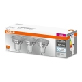 SET 3x LED-Leuchtmittel PAR16 GU10/6,9W/230V 6500K - Osram