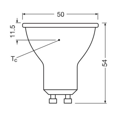 SET 3x LED-Leuchtmittel PAR16 GU10/6,9W/230V 6500K - Osram