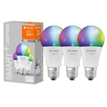 SET 3x LED-RGB-Dimmbirne SMART+ E27/14W/230V 2700K-6500K Wi-Fi - Ledvance