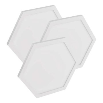 SET 3x LED RGBIC+CCT Dimmbares Panel - Verlängerungs- 3xLED/1,8W/230V Wi-Fi Tuya