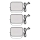 SET 3x LED RGBIC Dimmbarer Outdoor-Strahler GoSmart LED/14W/230V 3000-6500K IP65 Wi-Fi Tuya
